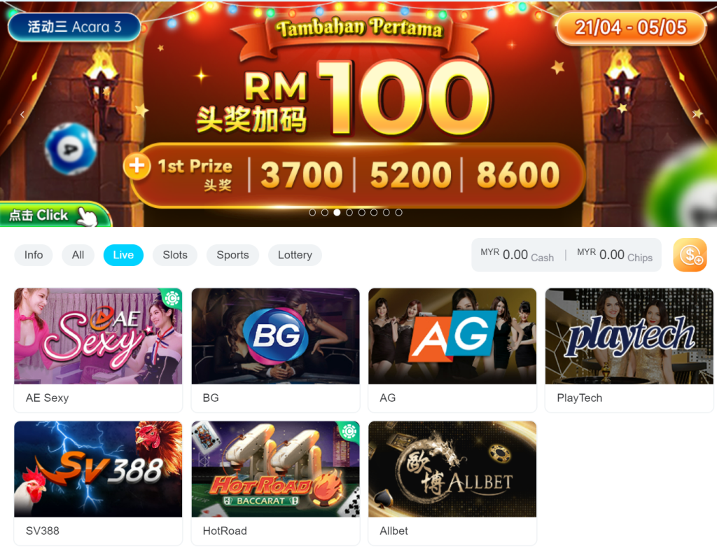 Winbox live casino