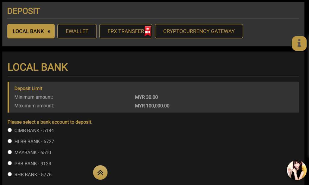 MMC 996 payment methods