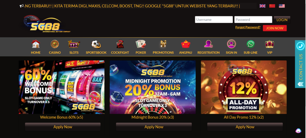 5G88 Casino promotion