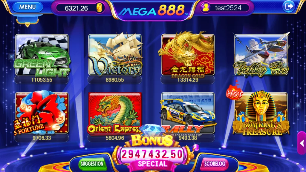 Mega888 Slot Lobby