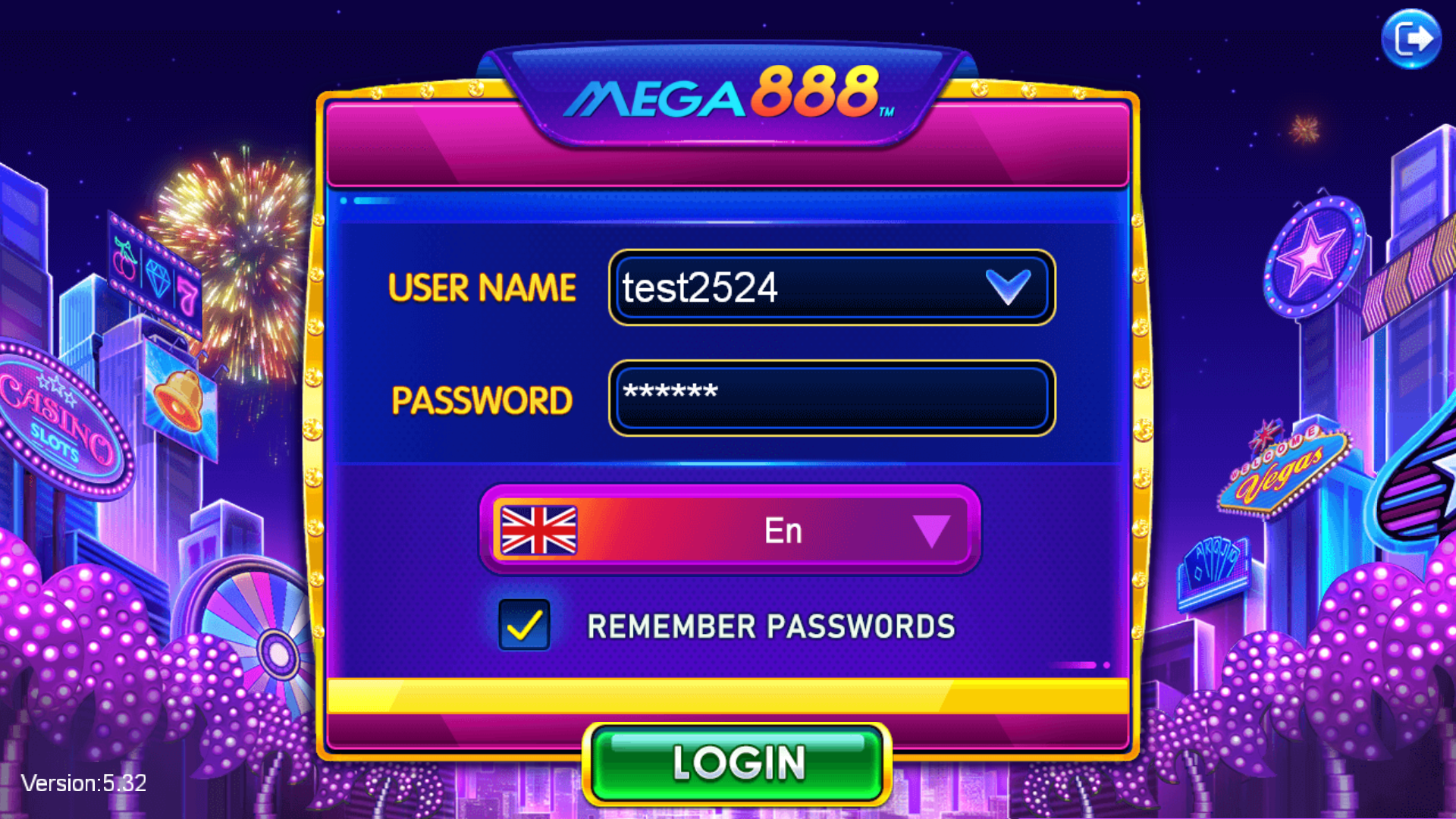 Mega888 Test ID